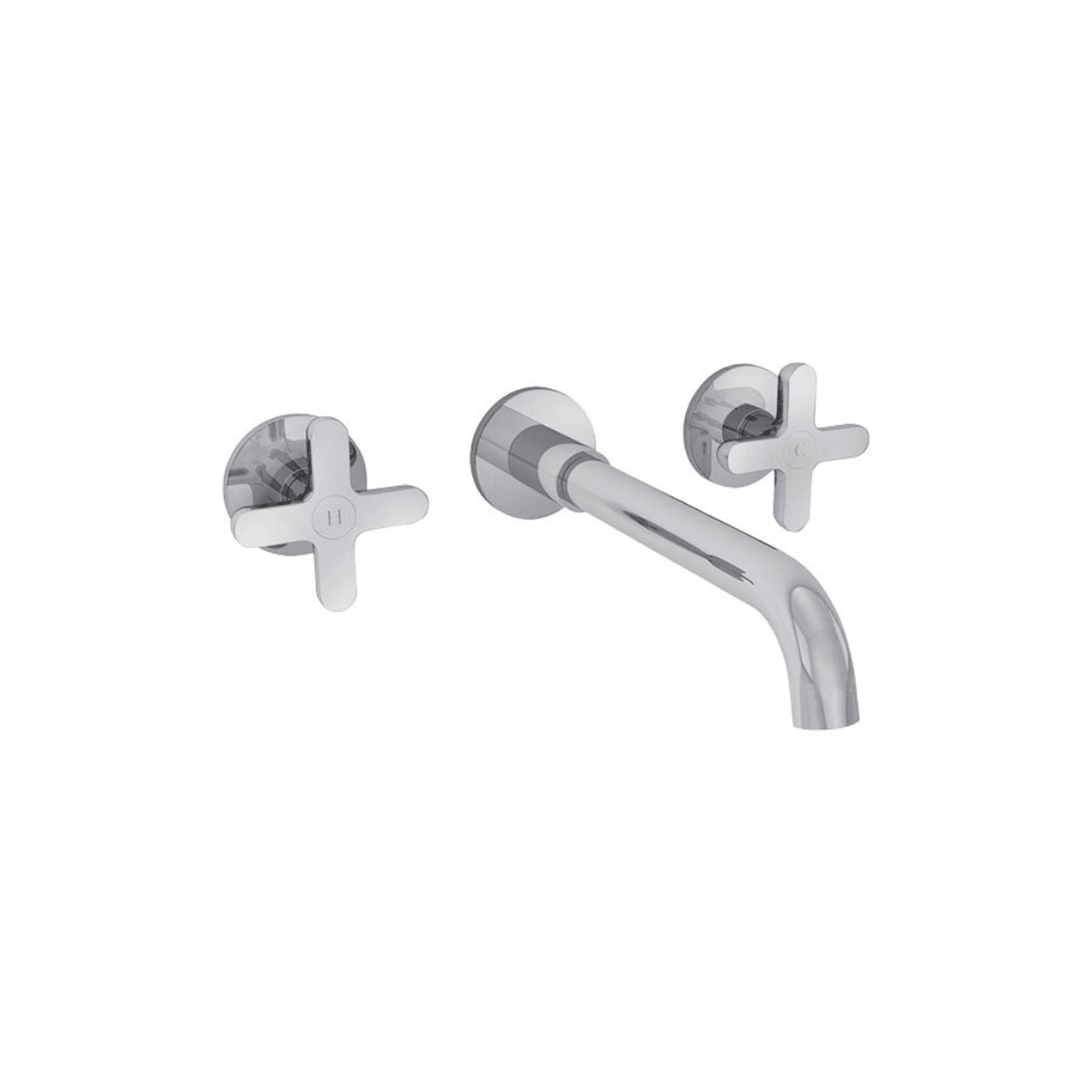 Icona Classic 3 Hole Wall Mount Basin Mixer