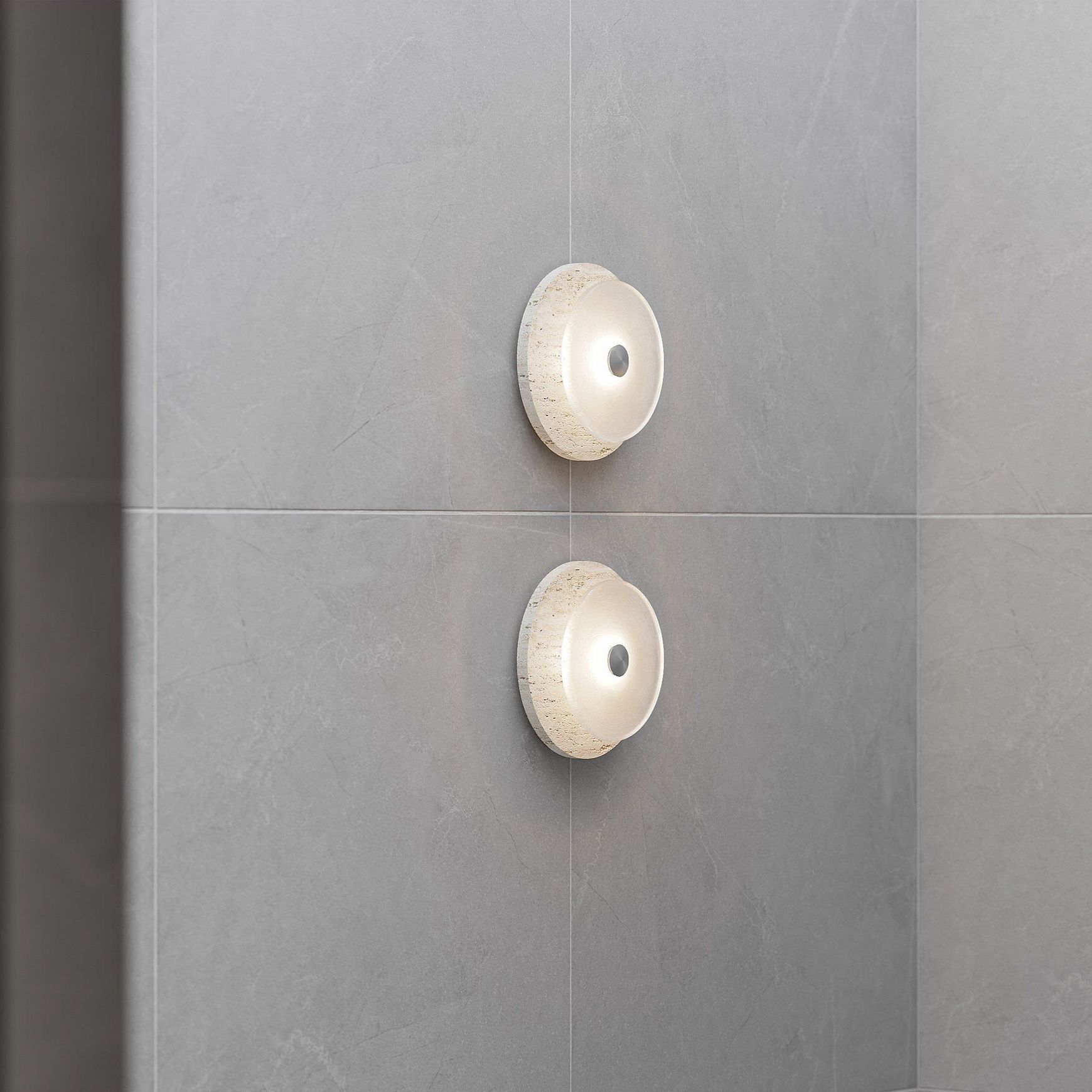 Coral Travertine Wall Light