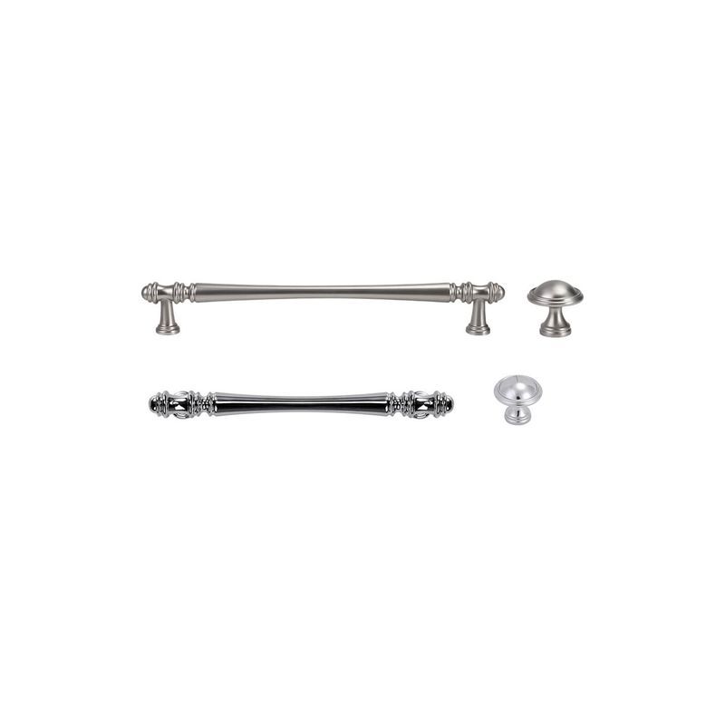 Hampton Style Kitchen Handles Toorak Nickel/Chrome