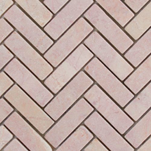 Rosario Tumbled Herringbone Mosaic