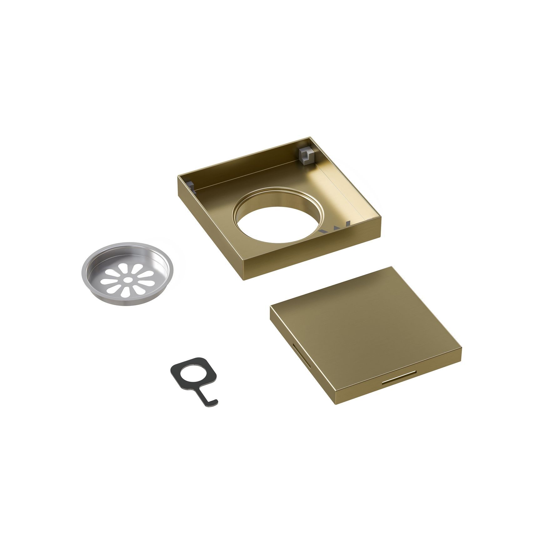 Versa Square Tiled Shower Waste & Full Undermount Kit