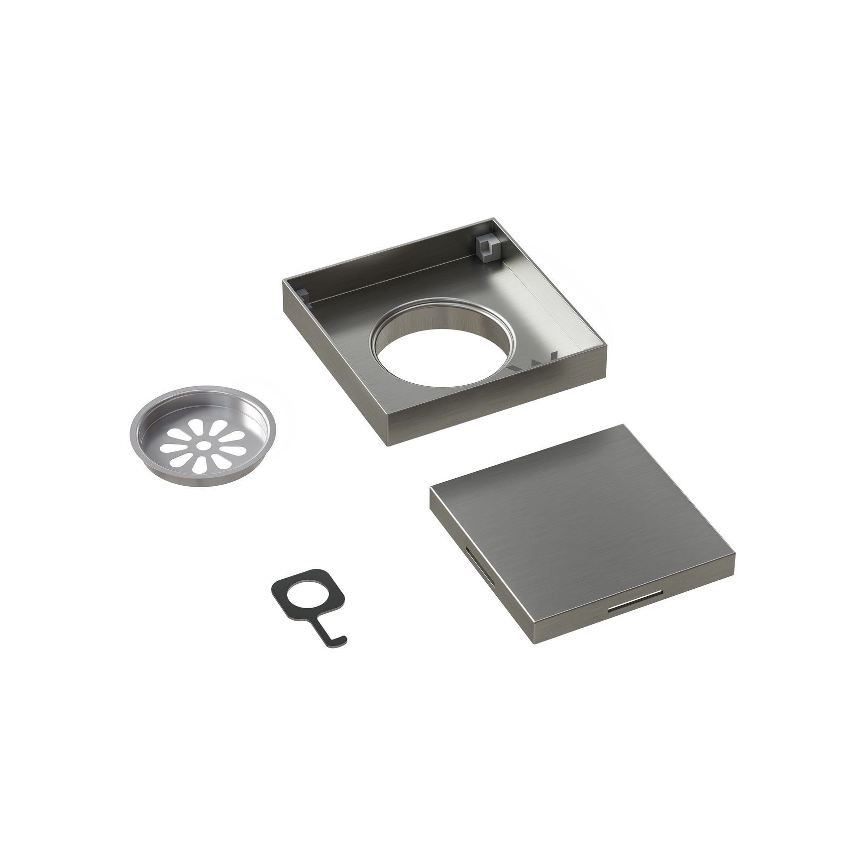 Versa Square Tiled Shower Waste & Full Undermount Kit