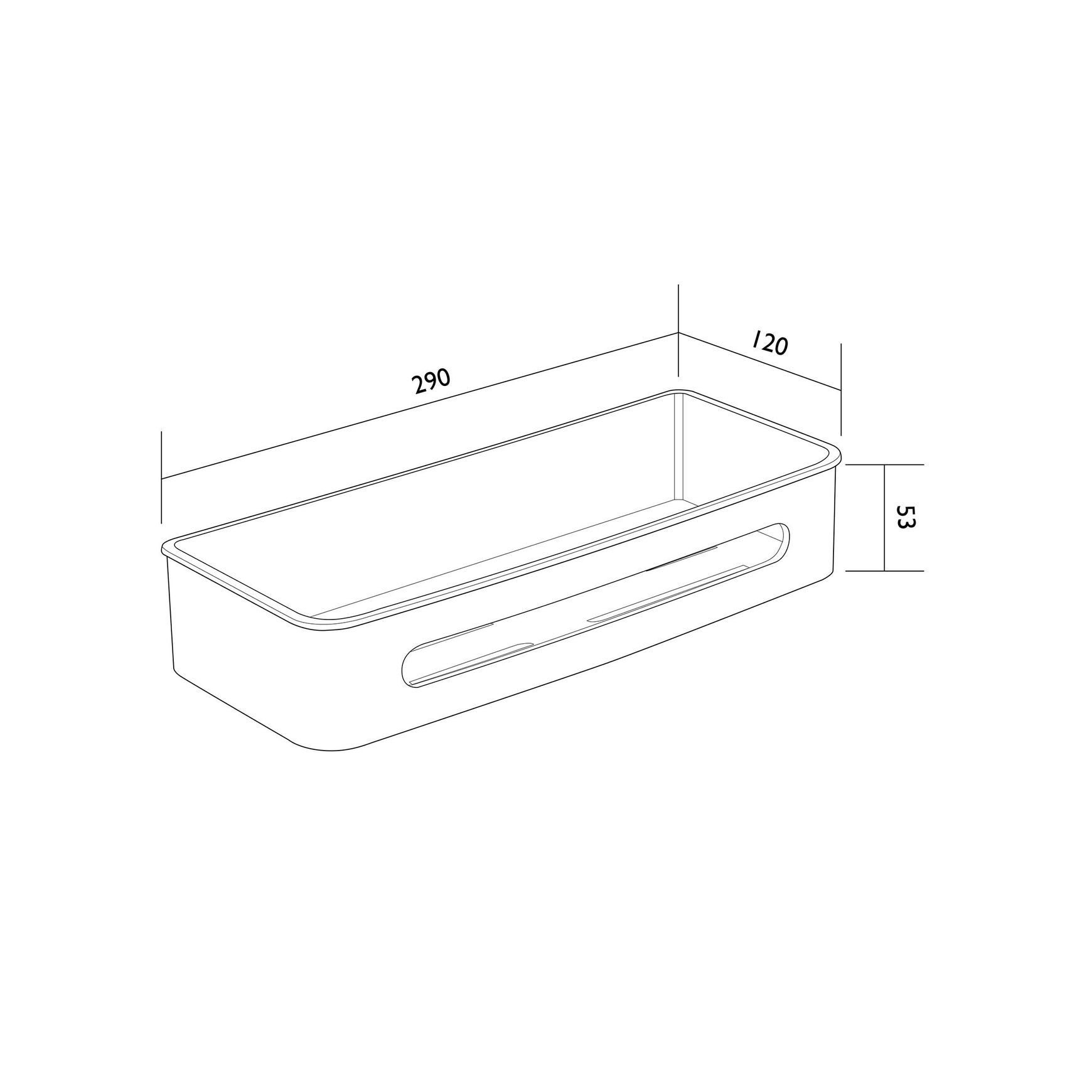 Versa Rectangle Shower Shelf