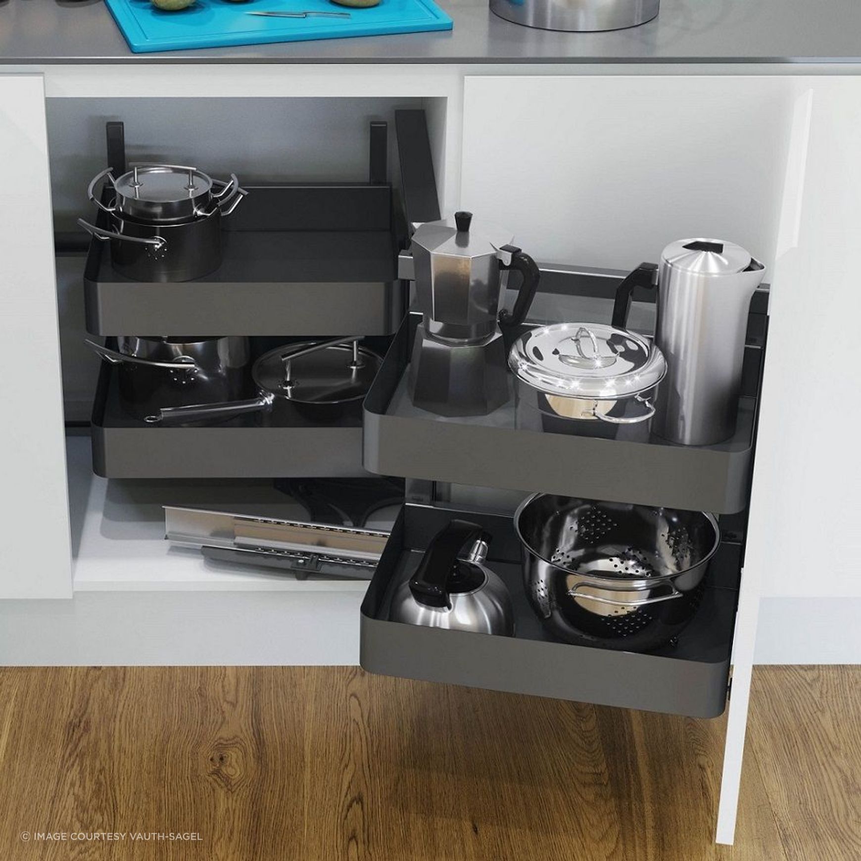 VS COR Fold Pull Out for Blind Corner Cabinets
