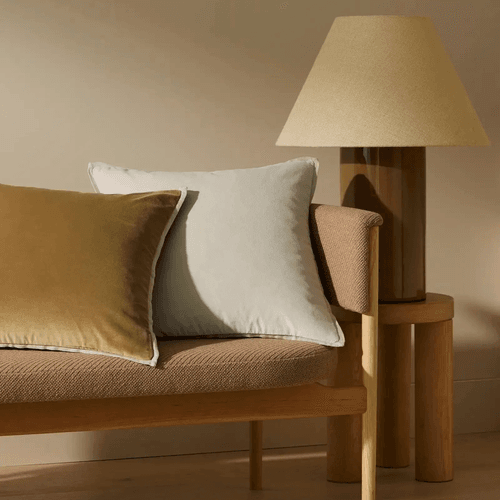 Weave Home Francesca Cushion - Frost | Velvet