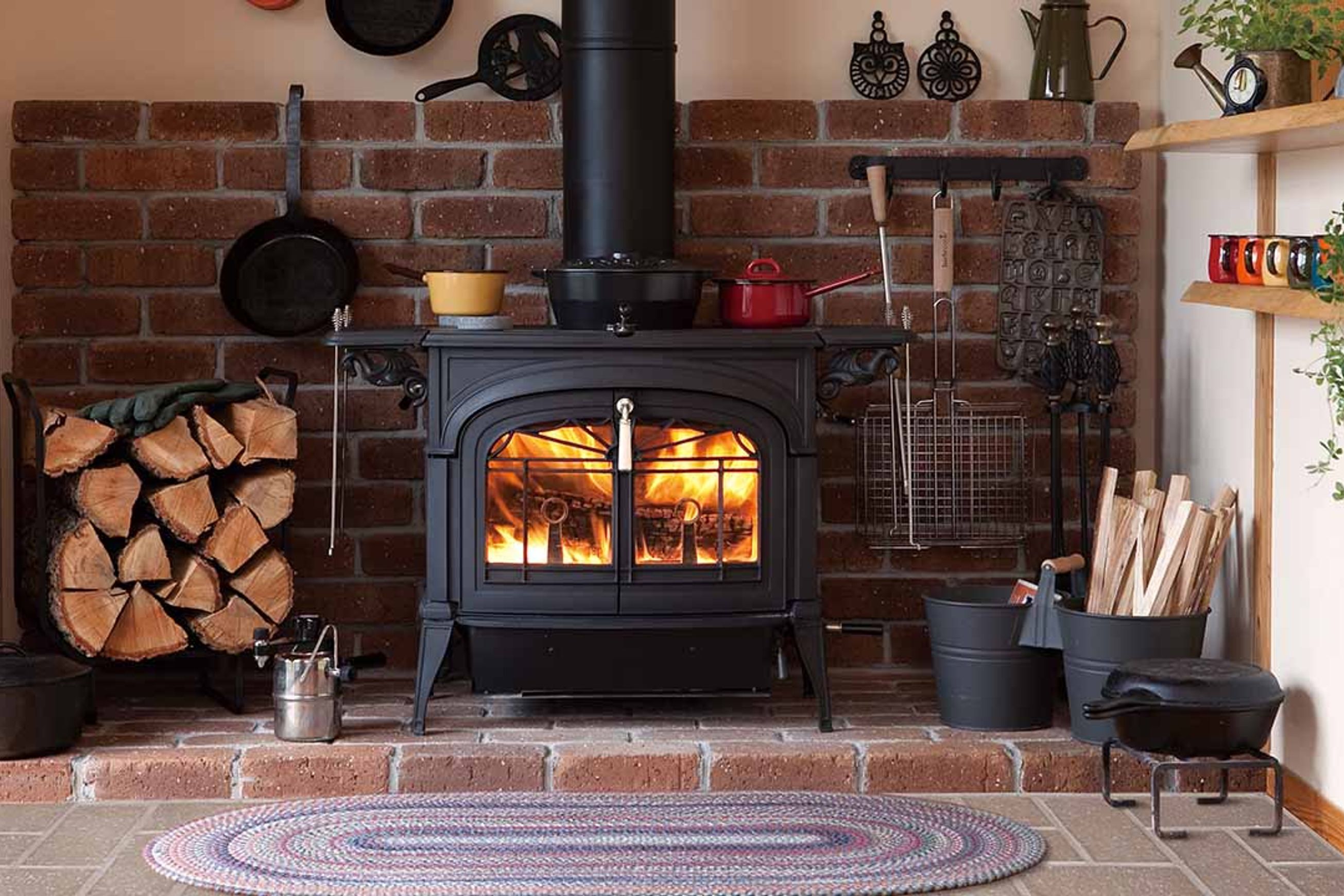 Encore Slow Combustion Wood Fireplace