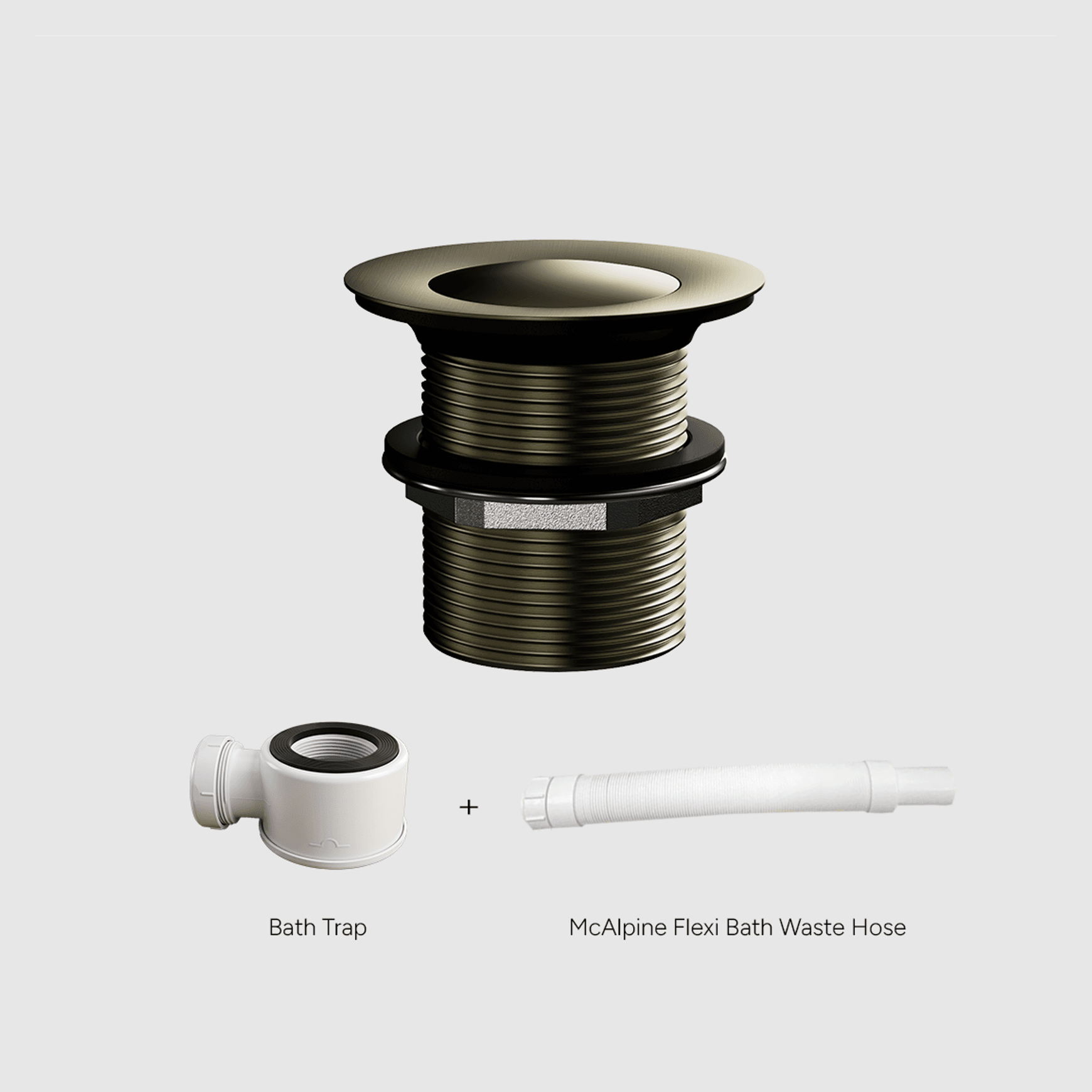 Versa Pop Up Bath Waste Kit 40mm | Non-Overflow Long Tail