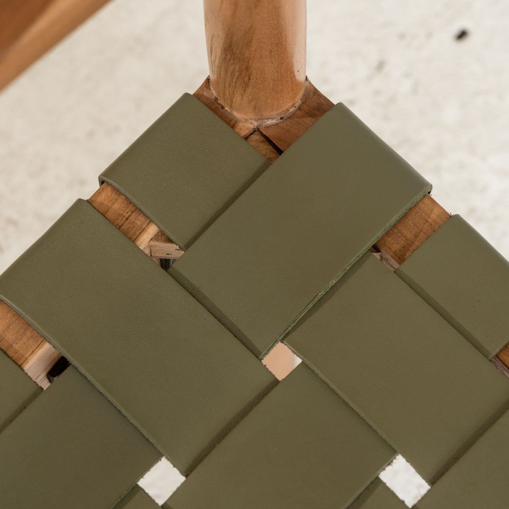 Vivica Dining Chair - Olive Leather