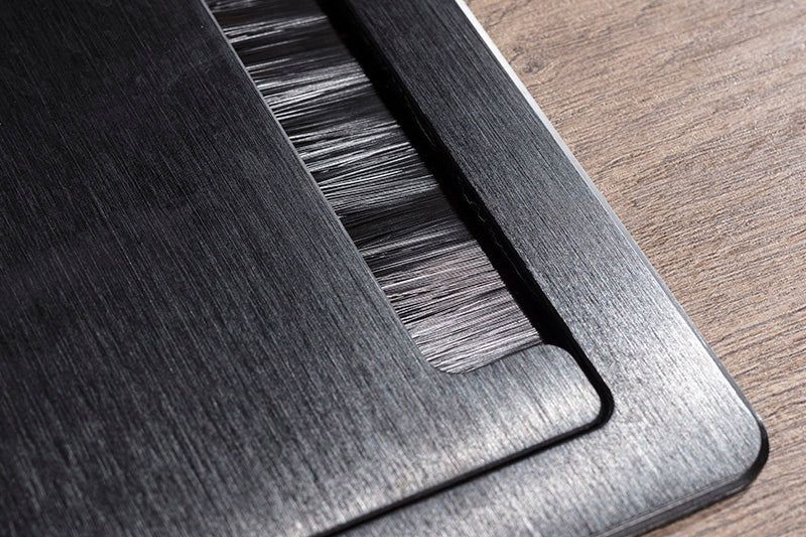 BALDER Executive Desk with Right Return 1.8-2.0M - Warm Oak & Black
