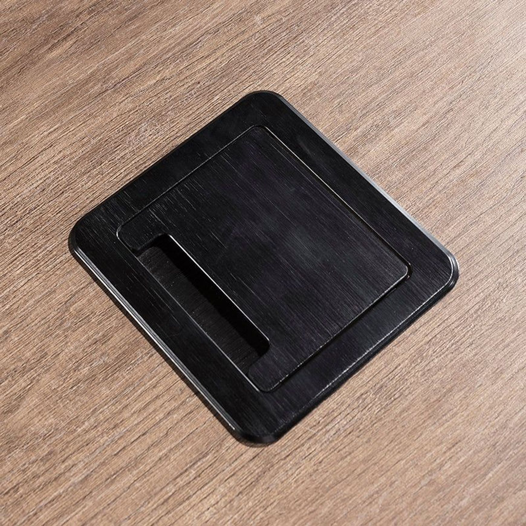 KELLEN Executive Desk with Left Return 1.6-1.8M - Warm Oak & Black