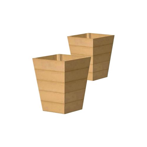 WINAWOOD Planter Pot Set of 2 - Large - New Teak