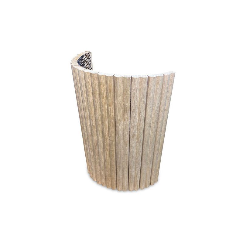 WOODFLEX Flexible Wooden Slat Wall Panel - Oak Veneer - 2700mm x 595mm - Slats