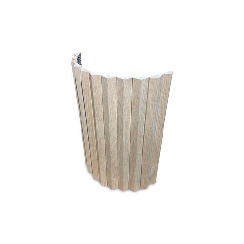 WOODFLEX Flexible Wooden Slat Wall Panel - Oak Veneer - 2700mm x 595mm - Triangle