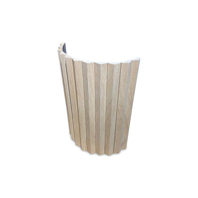 WOODFLEX Flexible Wooden Slat Wall Panel - Oak Veneer - 2700mm x 595mm - Triangle