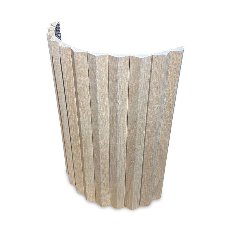WOODFLEX Flexible Wooden Slat Wall Panel - Oak Veneer - 2700mm x 595mm - Triangle