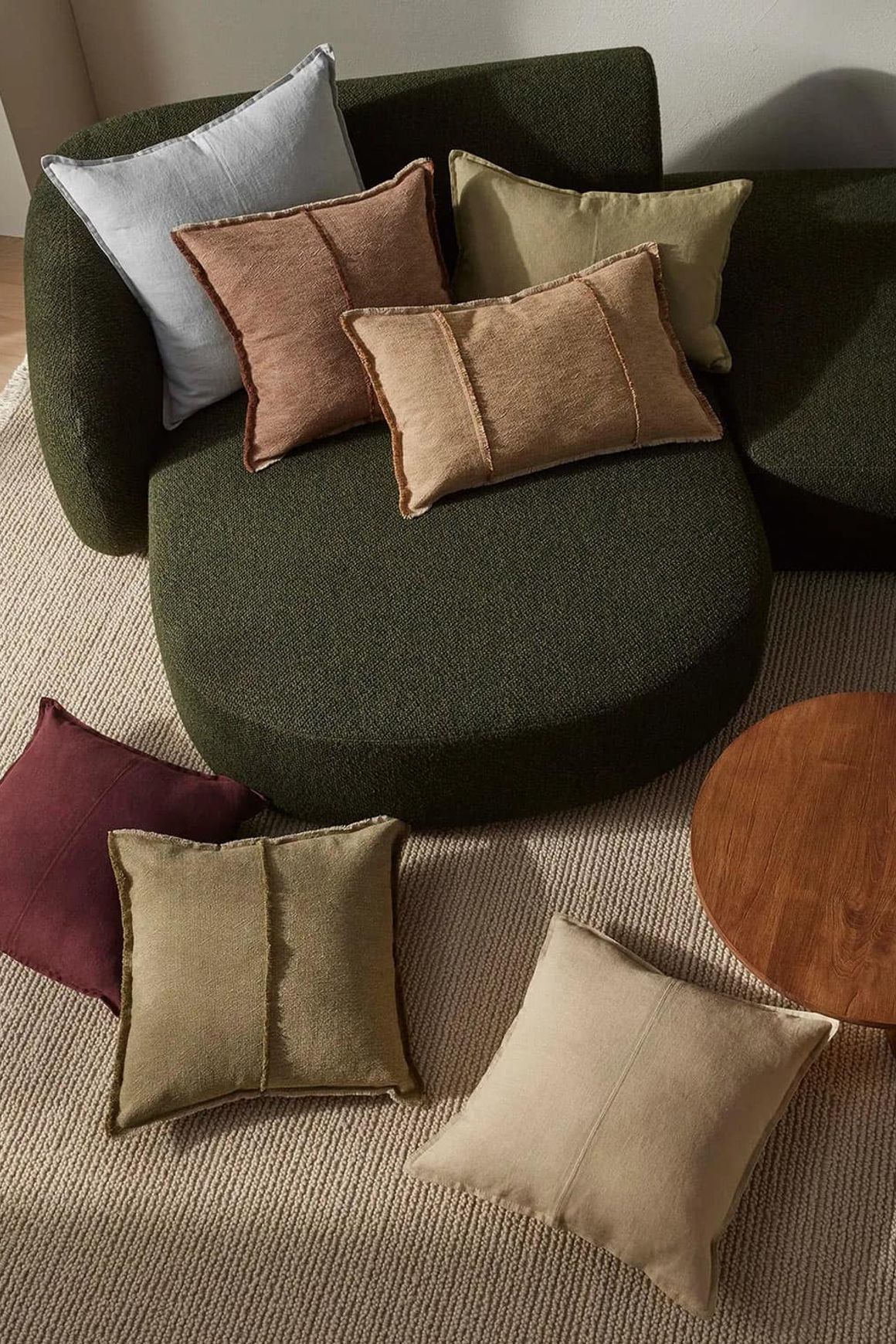Weave Home Adela Cushion - Cashmere  | Linen Blend