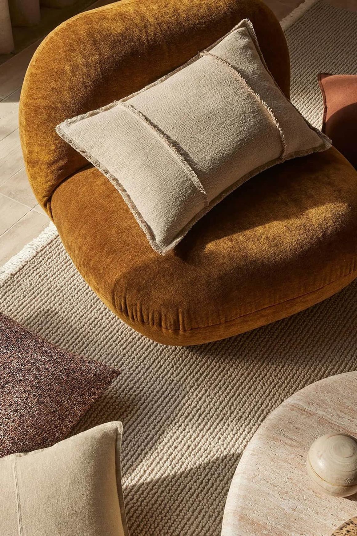 Weave Home Adela Cushion - Cashmere  | Linen Blend