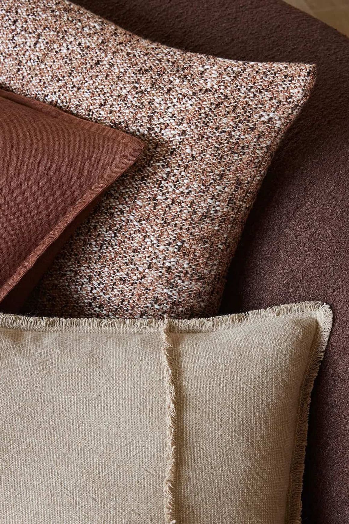 Weave Home Adela Cushion - Cashmere  | Linen Blend