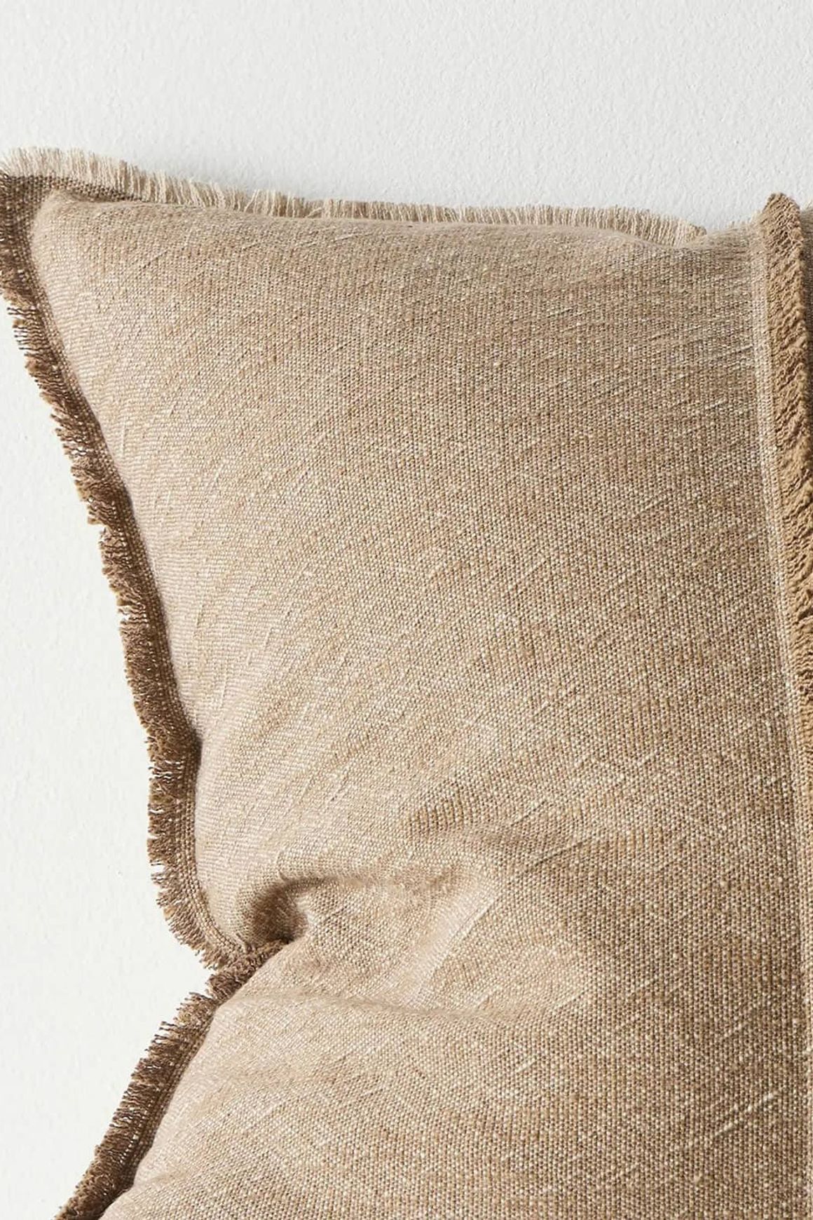 Weave Home Adela Cushion - Cocoa | Linen Blend
