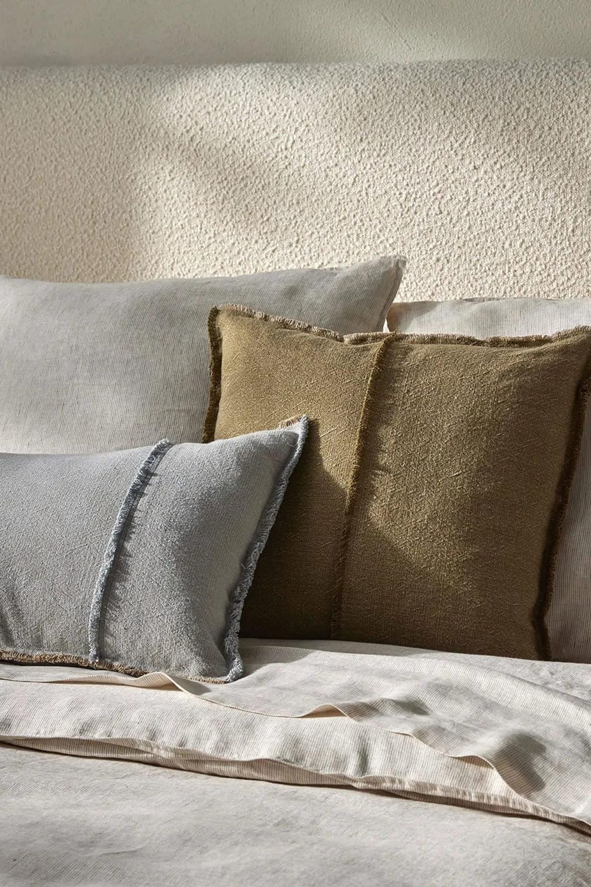 Weave Home Adela Cushion - Forest | Linen Blend