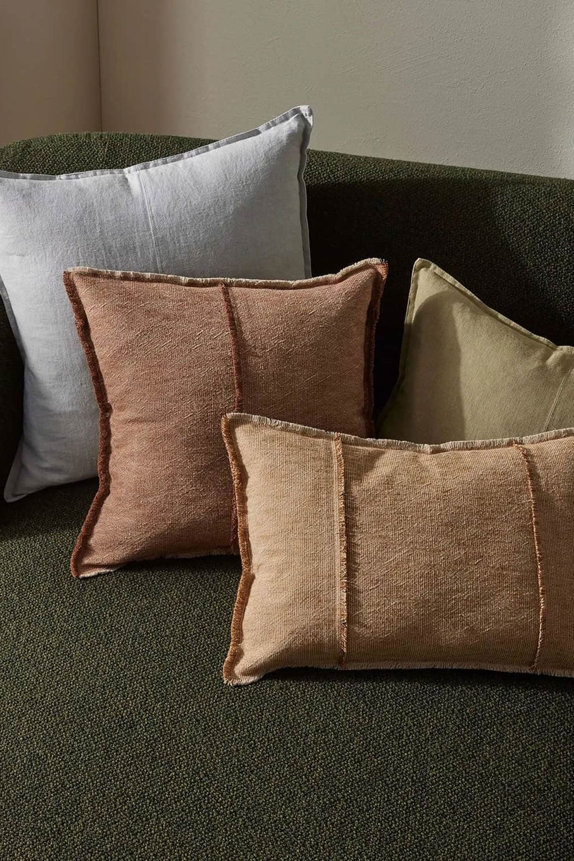 Weave Home Adela Cushion - Haze | Linen Blend