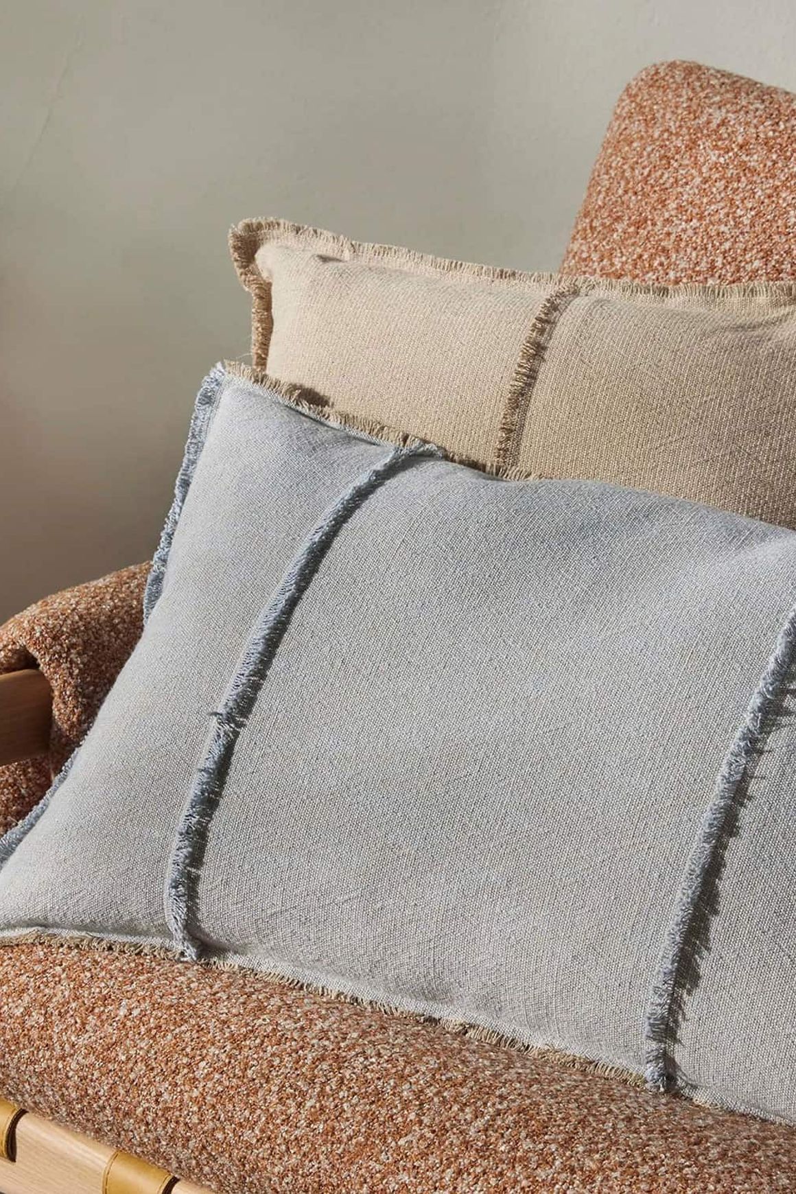 Weave Home Adela Cushion - Haze | Linen Blend