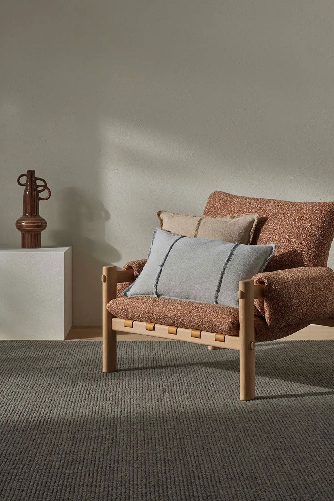 Weave Home Adela Cushion - Haze | Linen Blend