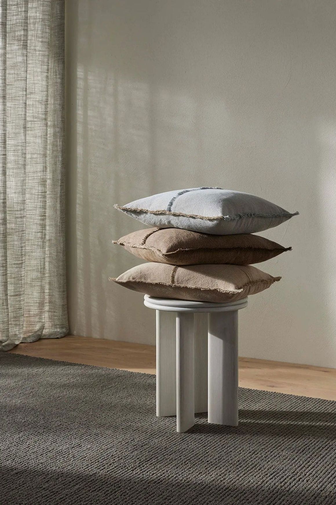 Weave Home Adela Cushion - Haze | Linen Blend