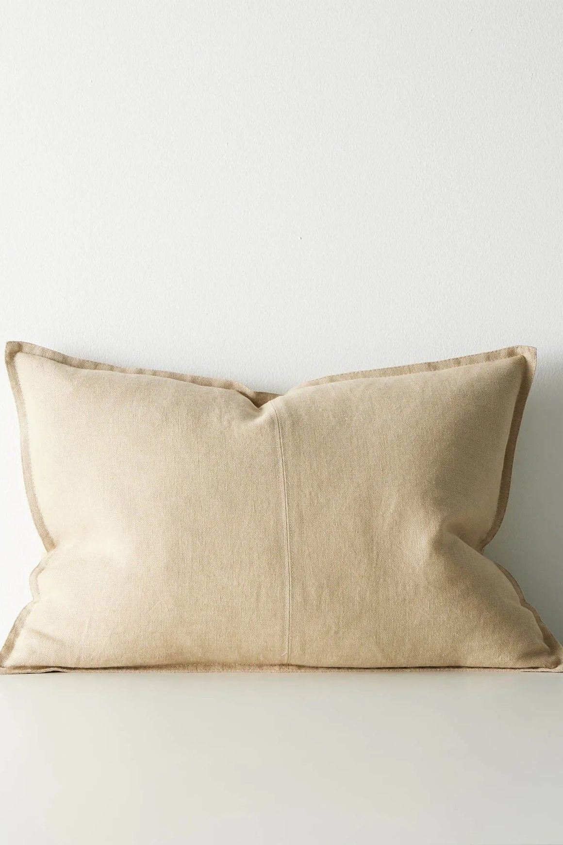 Weave European Linen  Como Cushion - Sandstone | Three Sizes