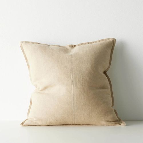 Weave European Linen  Como Cushion - Sandstone | Three Sizes