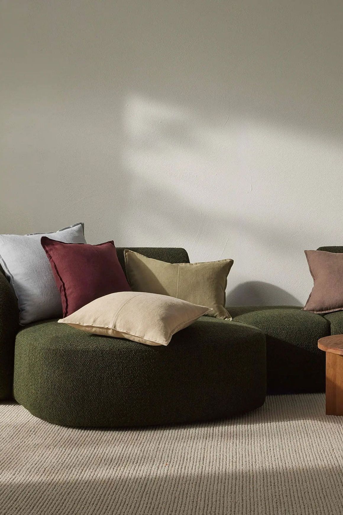 Weave European Linen  Como Cushion - Sandstone | Three Sizes
