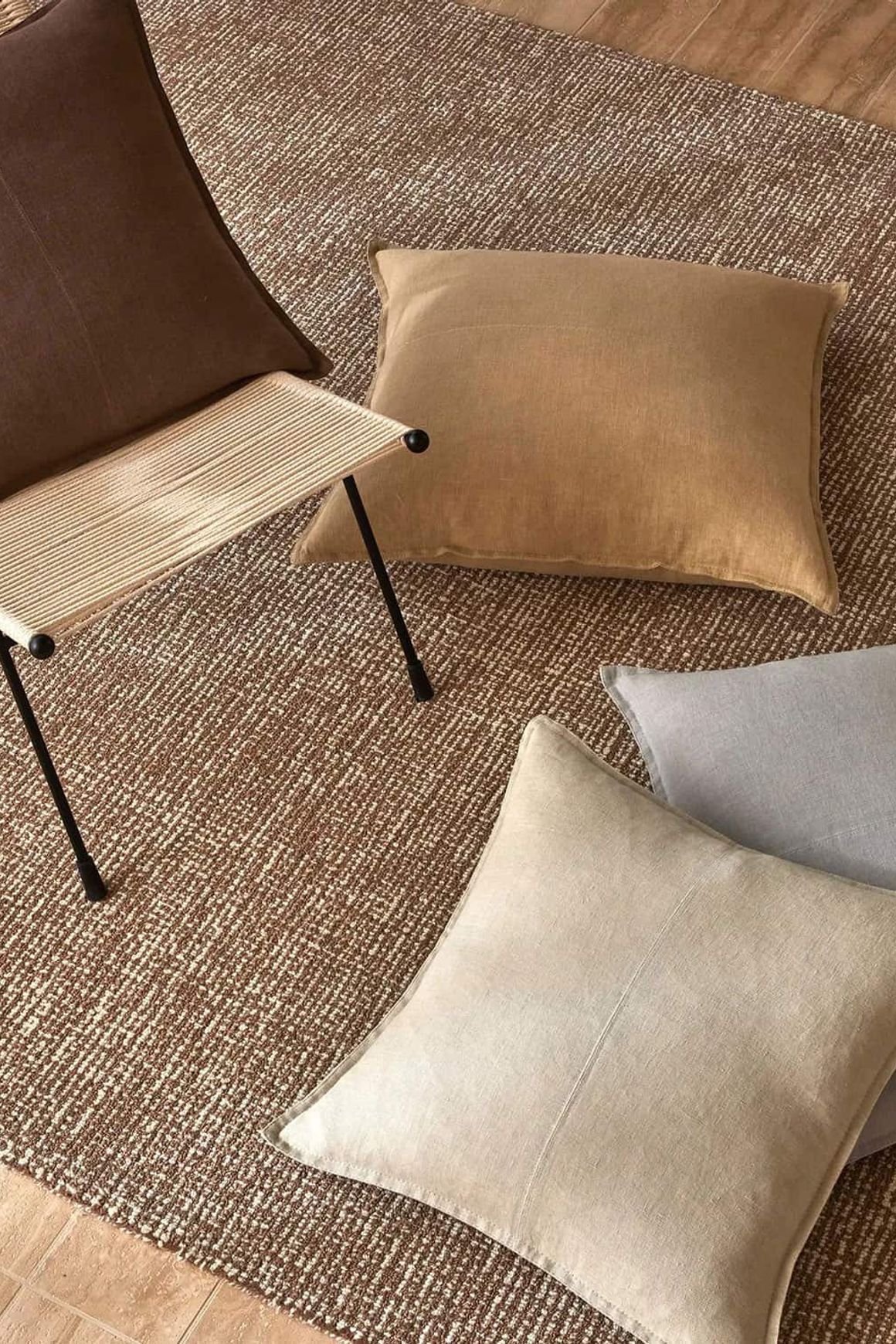 Weave European Linen  Como Cushion - Sandstone | Three Sizes