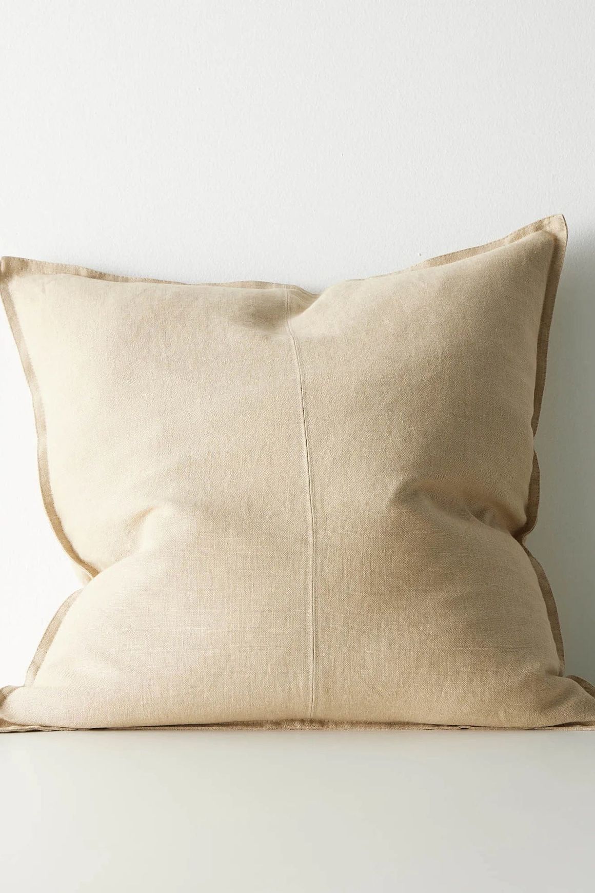 Weave European Linen  Como Cushion - Sandstone | Three Sizes