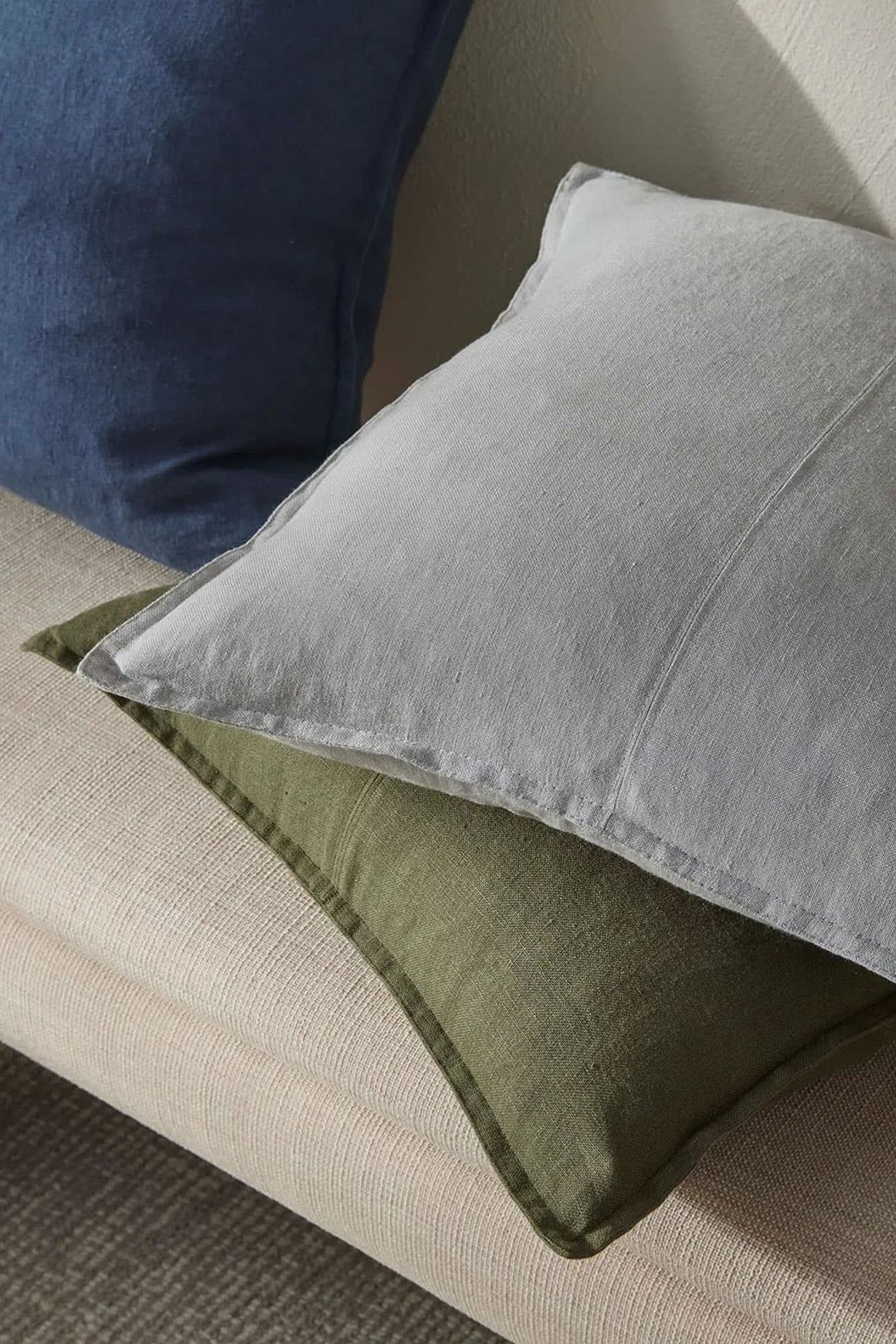 Weave European Linen Como Cushion - Haze | Three Sizes
