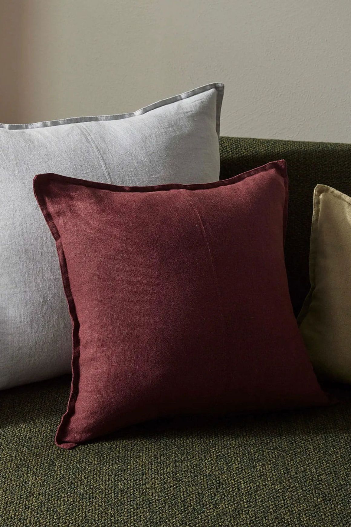 Weave European Linen Como Cushion - Haze | Three Sizes
