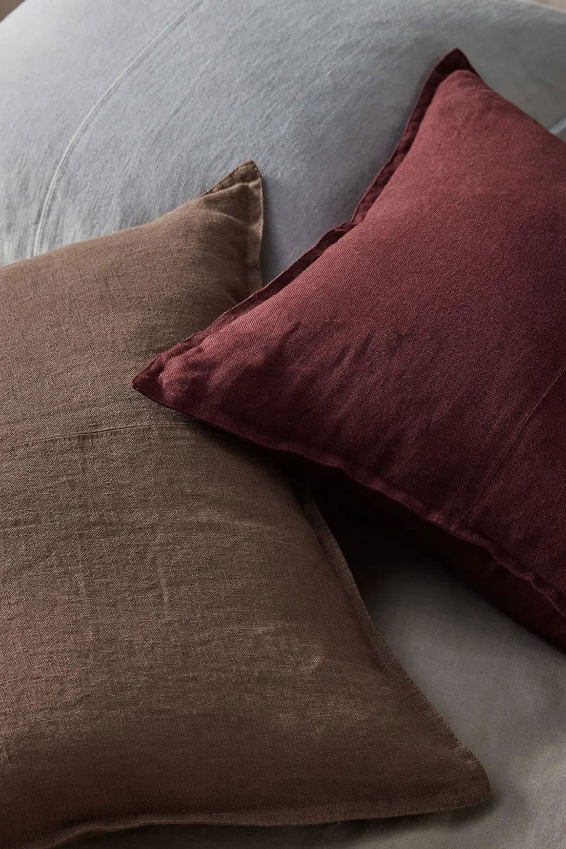 Weave European Linen Como Cushion - Haze | Three Sizes