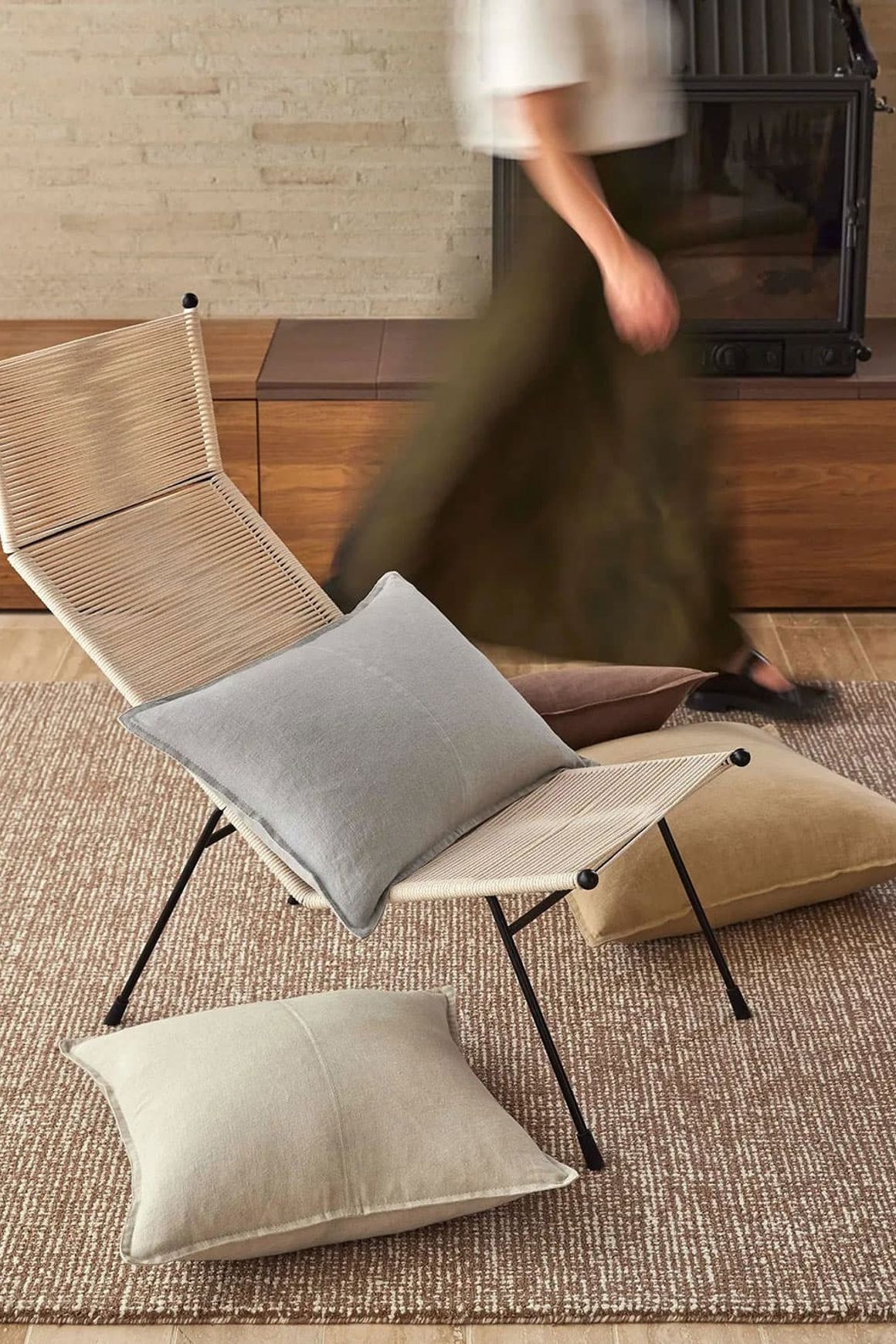 Weave European Linen Como Cushion - Haze | Three Sizes