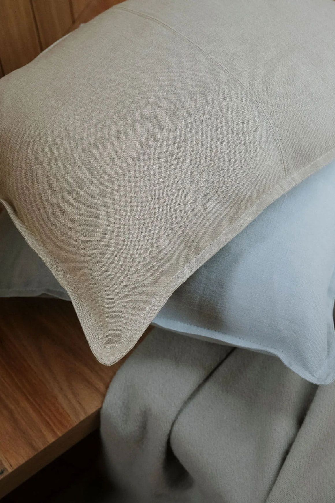 Weave European Linen Como Cushion - Haze | Three Sizes
