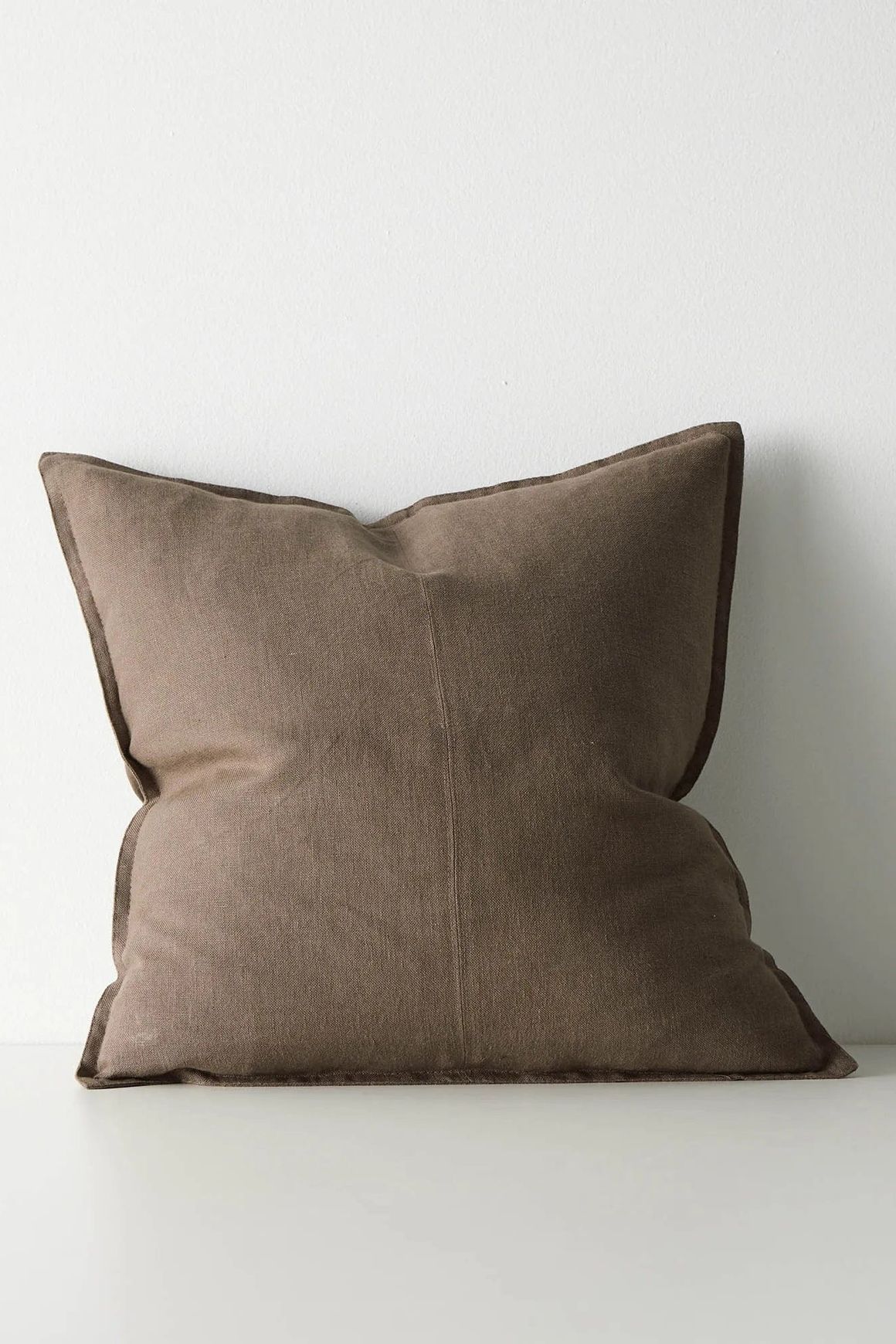 Weave European Linen Como Cushion - Mocha | Three Sizes