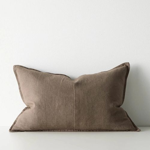 Weave European Linen Como Cushion - Mocha | Three Sizes