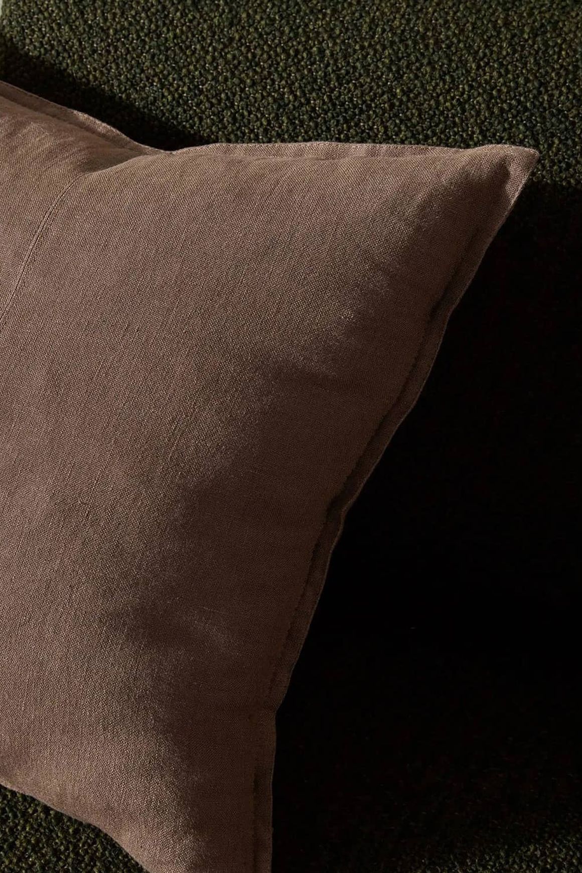 Weave European Linen Como Cushion - Mocha | Three Sizes