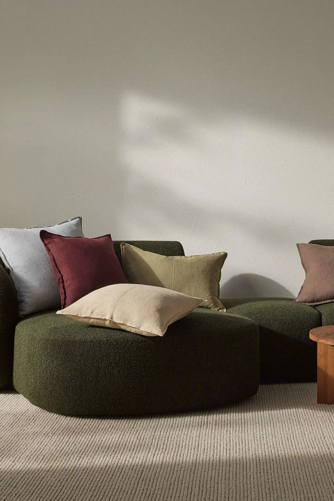 Weave European Linen Como Cushion - Mocha | Three Sizes