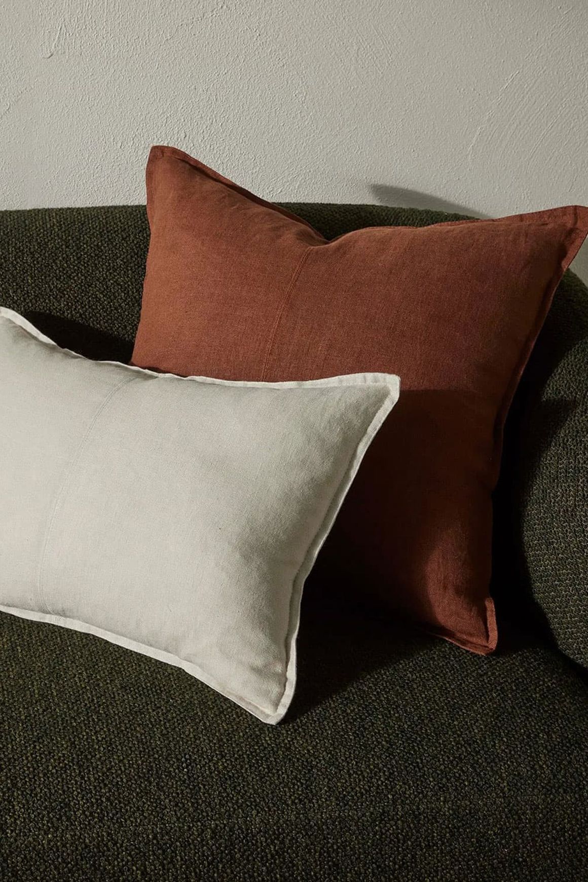 Weave European Linen Como Cushion - Oatmeal | Three Sizes