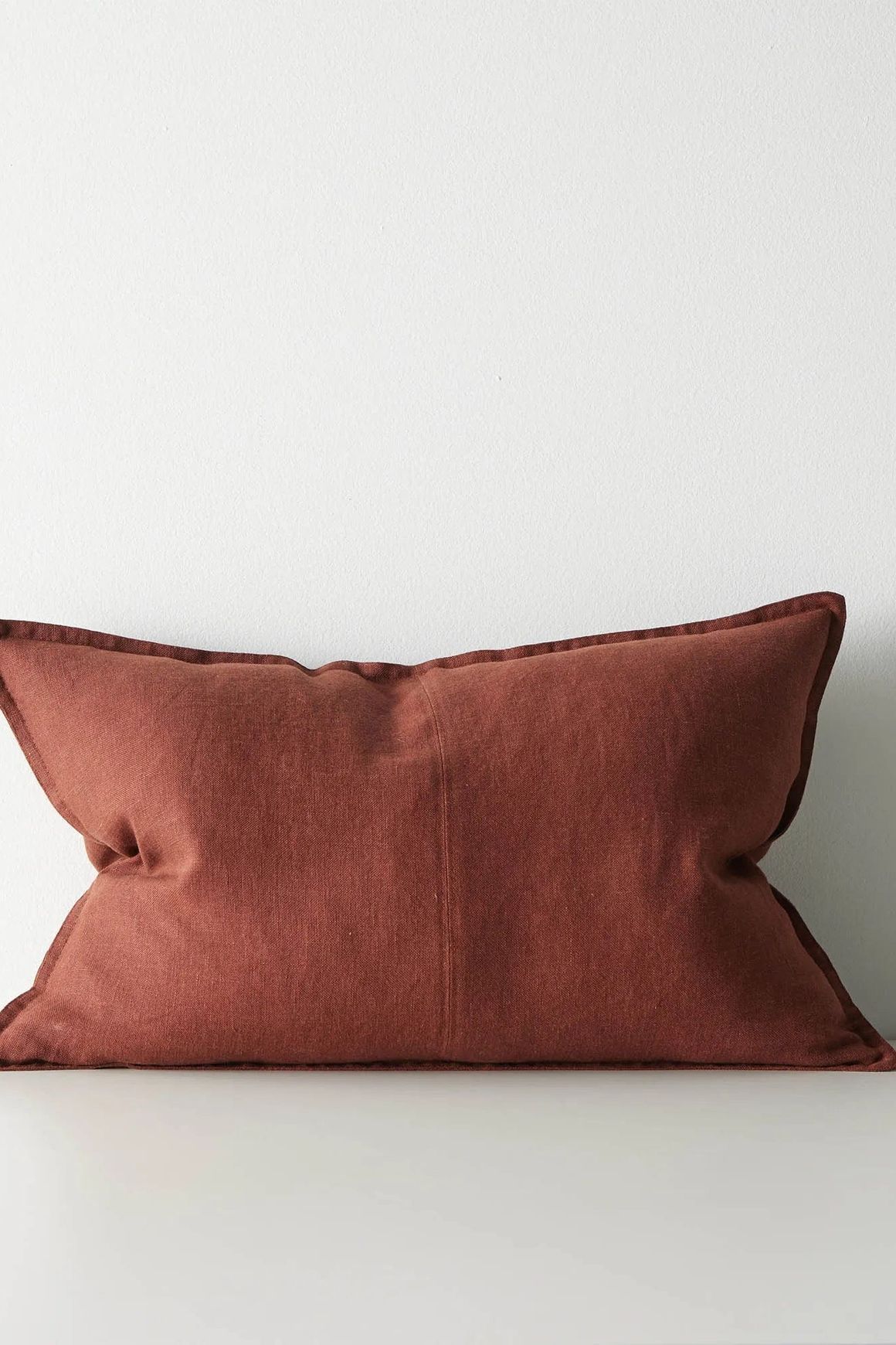 Weave European Linen Como Cushion - Rosewood | Three Sizes
