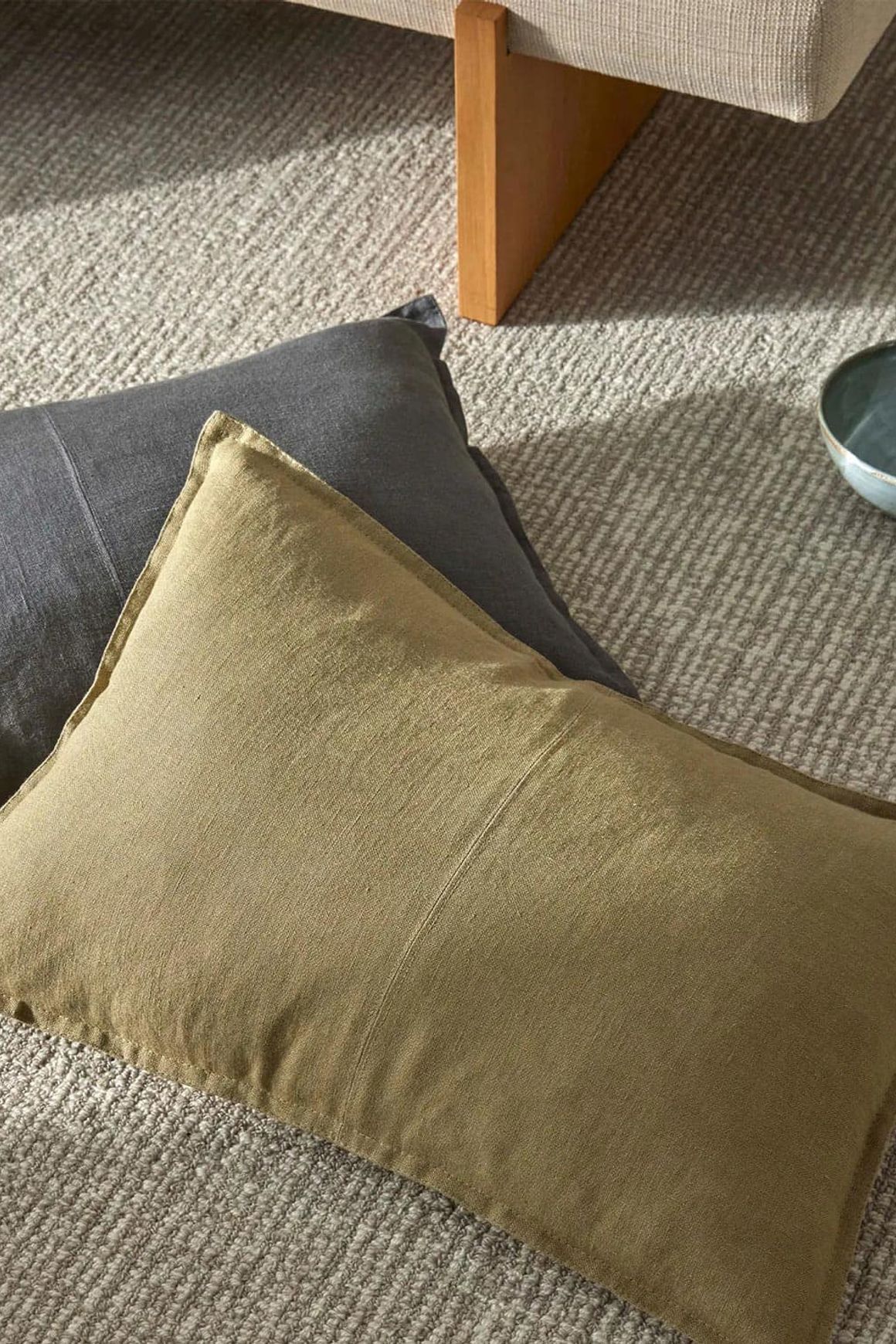 Weave European Linen Como Cushion - Willow | Three Sizes