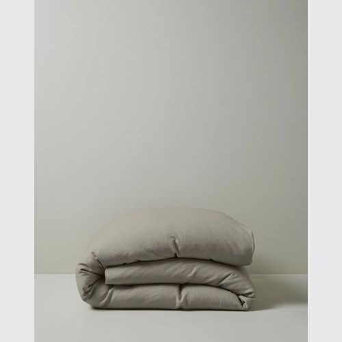 Ravello Linen Quilt Cover - Pebble | Weave Home