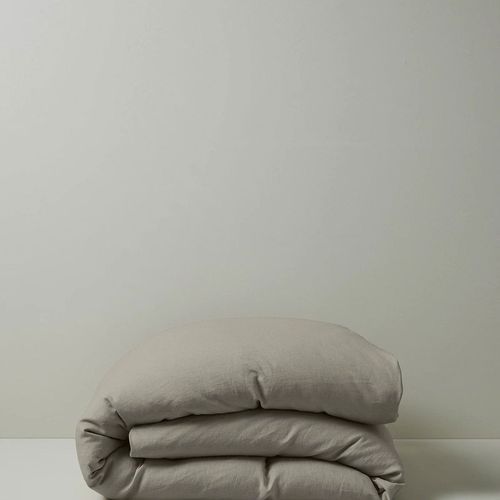 Ravello Linen Quilt Cover - Pebble | Weave Home
