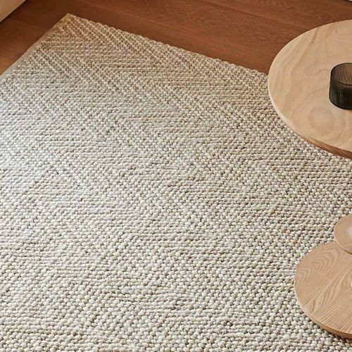 Weave Home Zambesi Rug - Sandstorm | Wool Blend Floor Rug | 2 x 3m