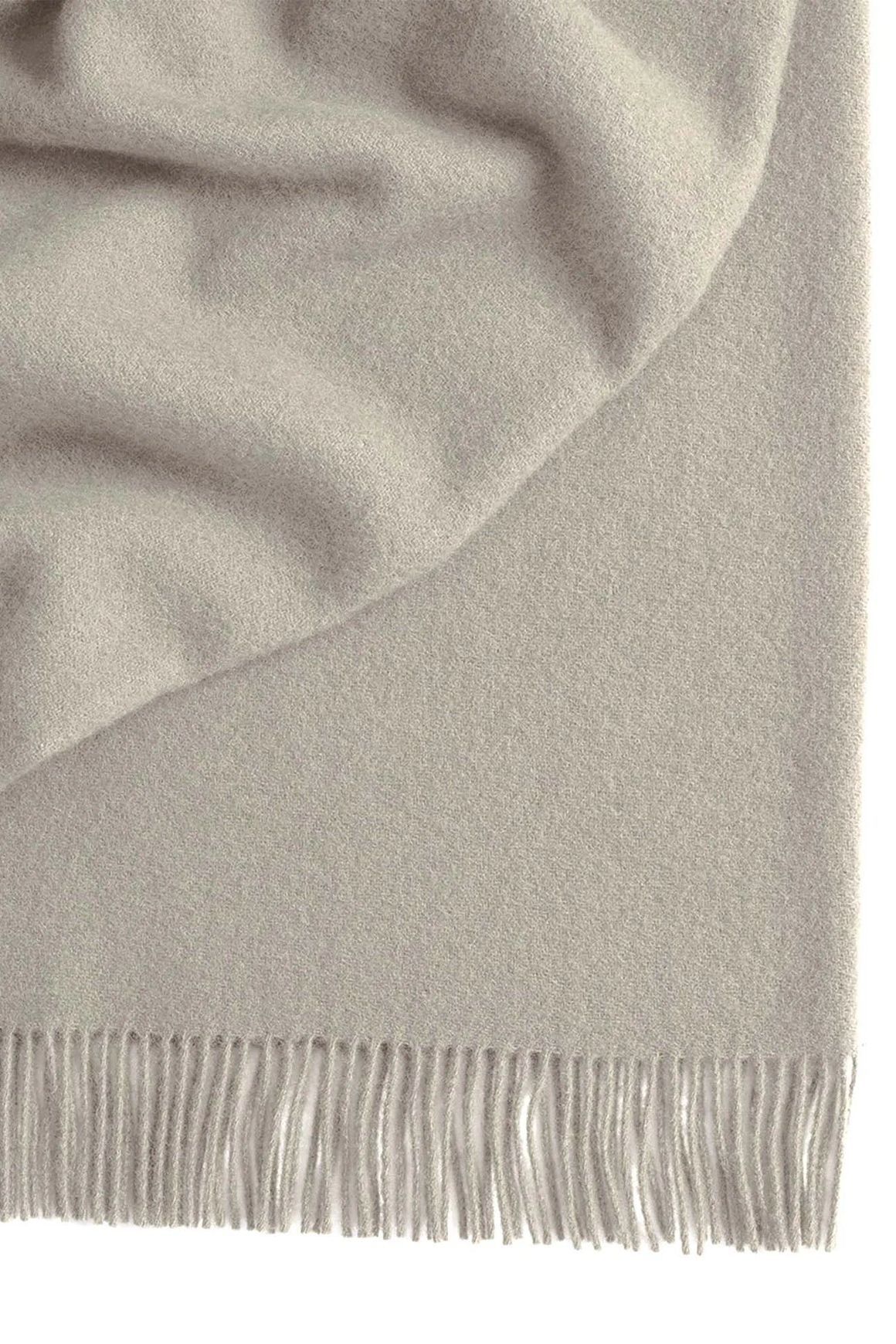 Weave Home Nevis Throw Blanket - Limestone | NZ Lambswool