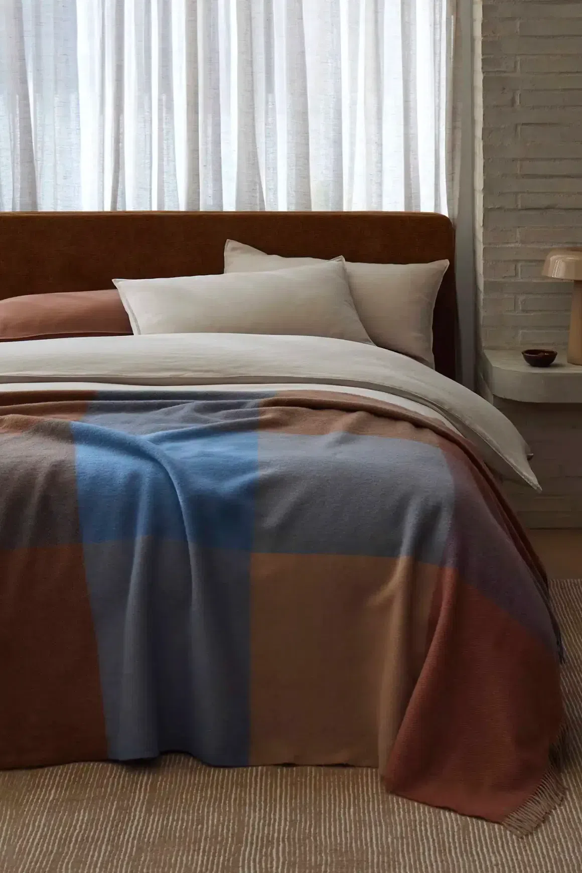 Weave Brookside NZ Wool Throw Blanket - Ocean
